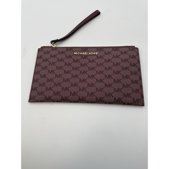 New Without Tags Michael Kors Small Zipper Clutch With Wrist Strap - Picture 1 of 7